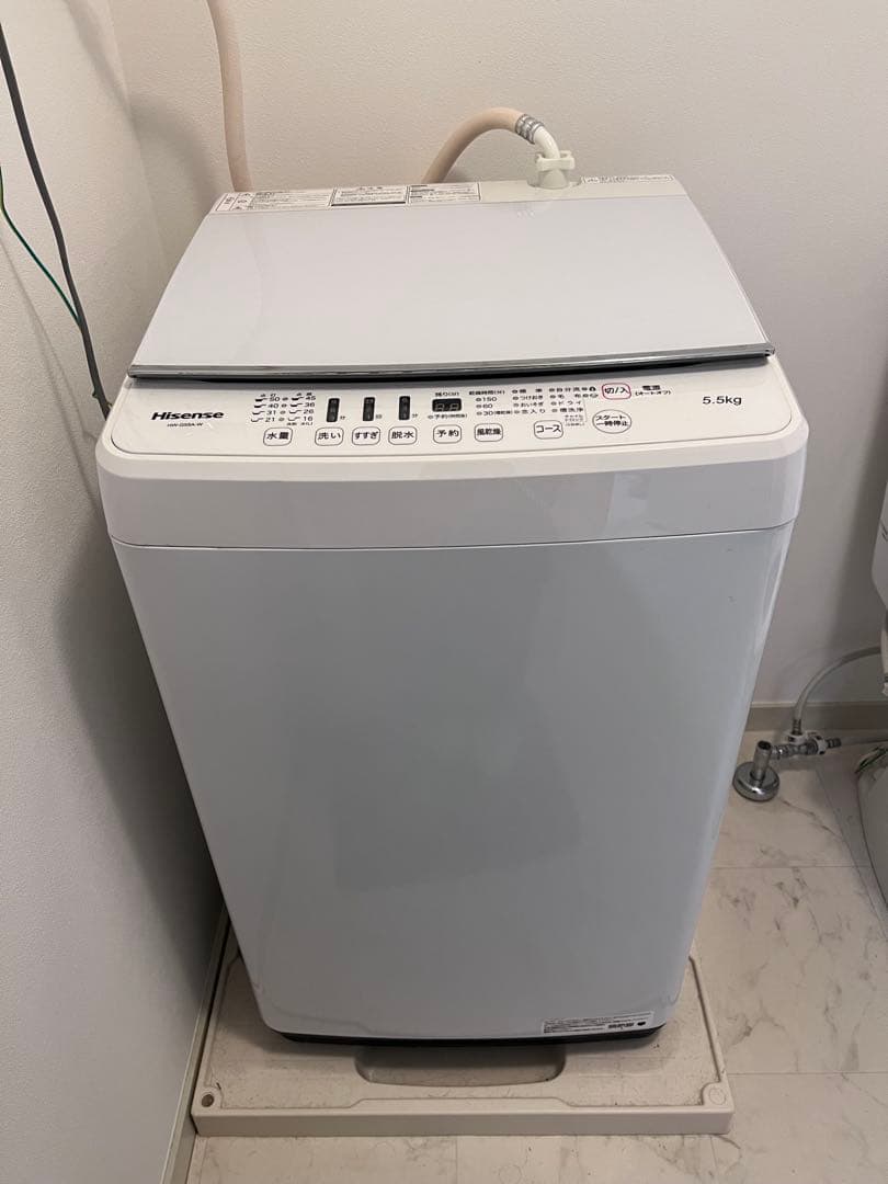 Hisense 5.5kg 洗濯機 ホワイト　動作確認済み　送料込み