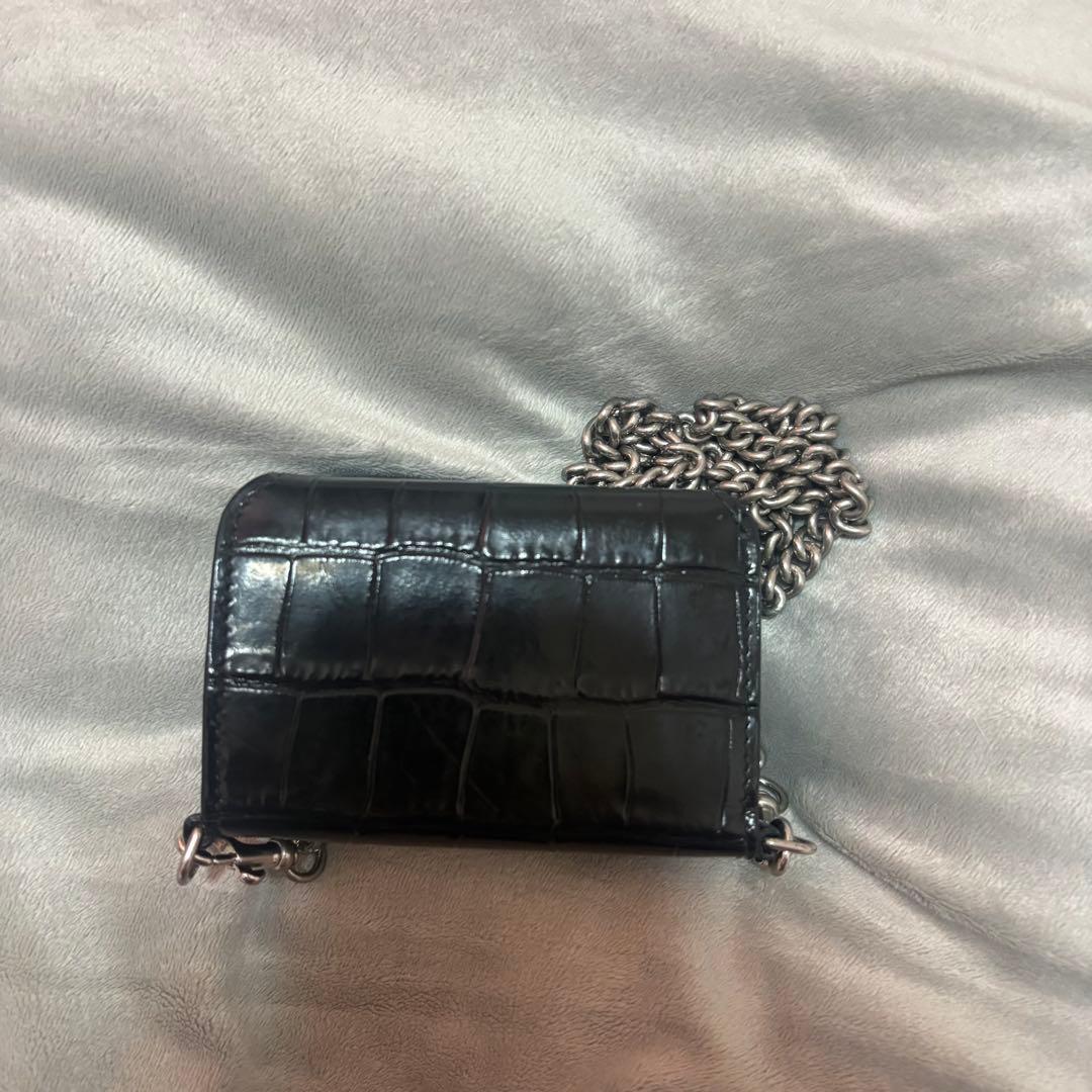 【BALENCIAGA】 チェーン 付き 三つ折り財布