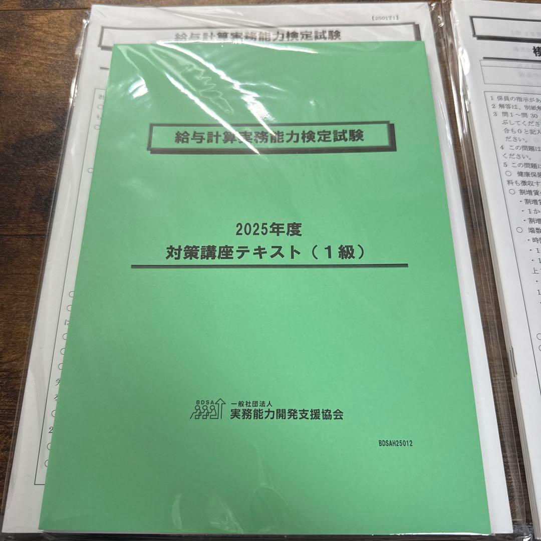 給与計算実務能力検定1級 2025年度 計算問題事例集&資料集