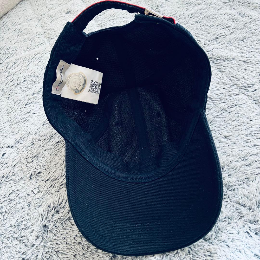 美品　MONCLER モンクレール　キャップ　帽子　 ネイビー