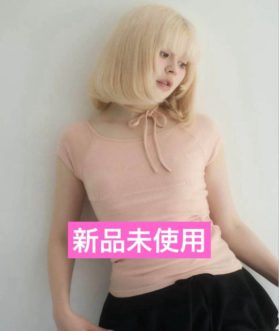 トップス andmary Mary logo ribbon tops