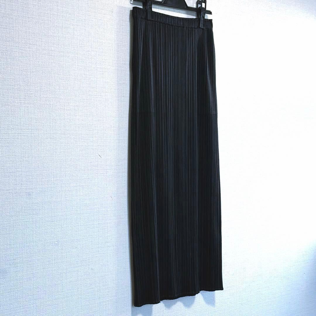【美品】PLEATS PLEASEプリーツプリーズロングスカート黒