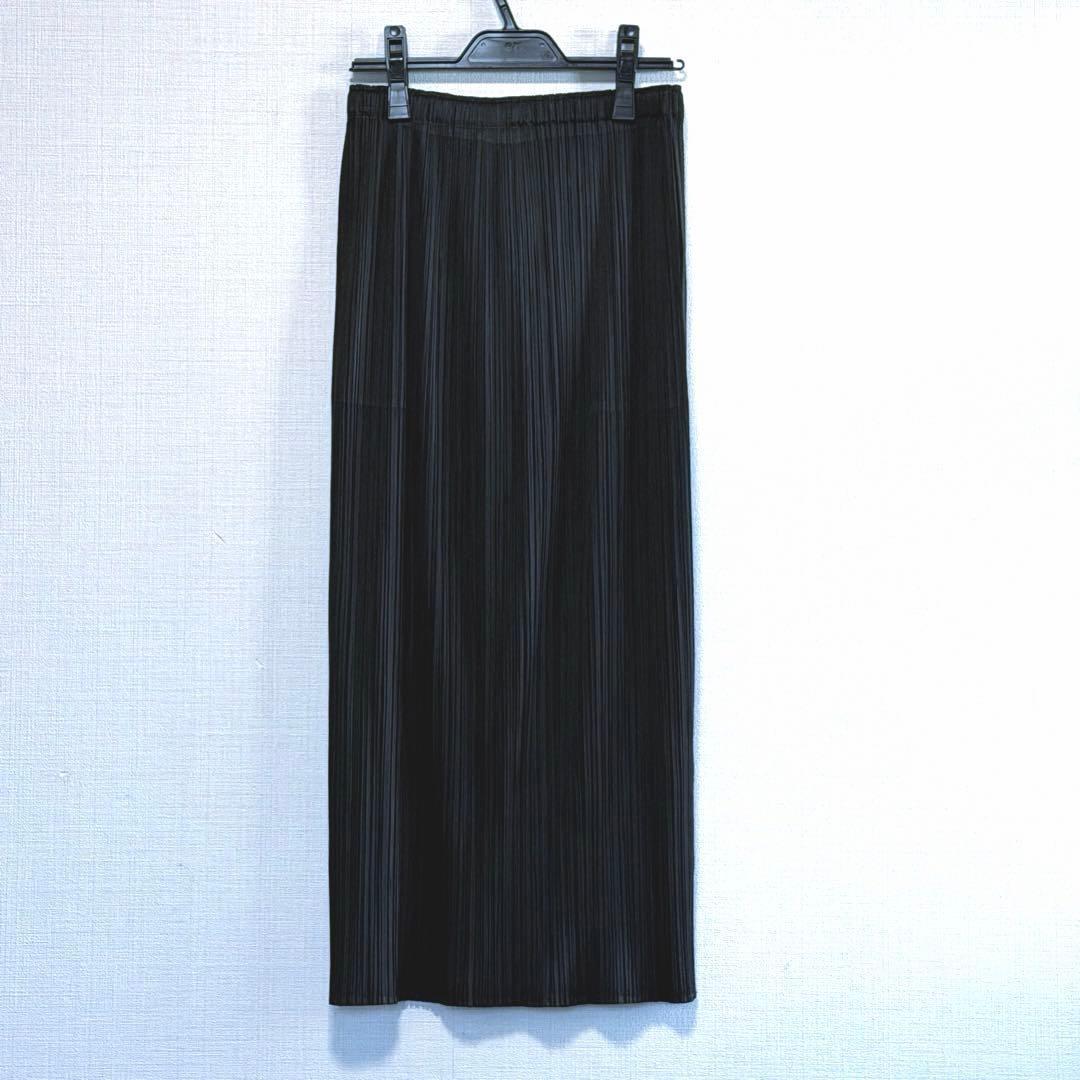 【美品】PLEATS PLEASEプリーツプリーズロングスカート黒