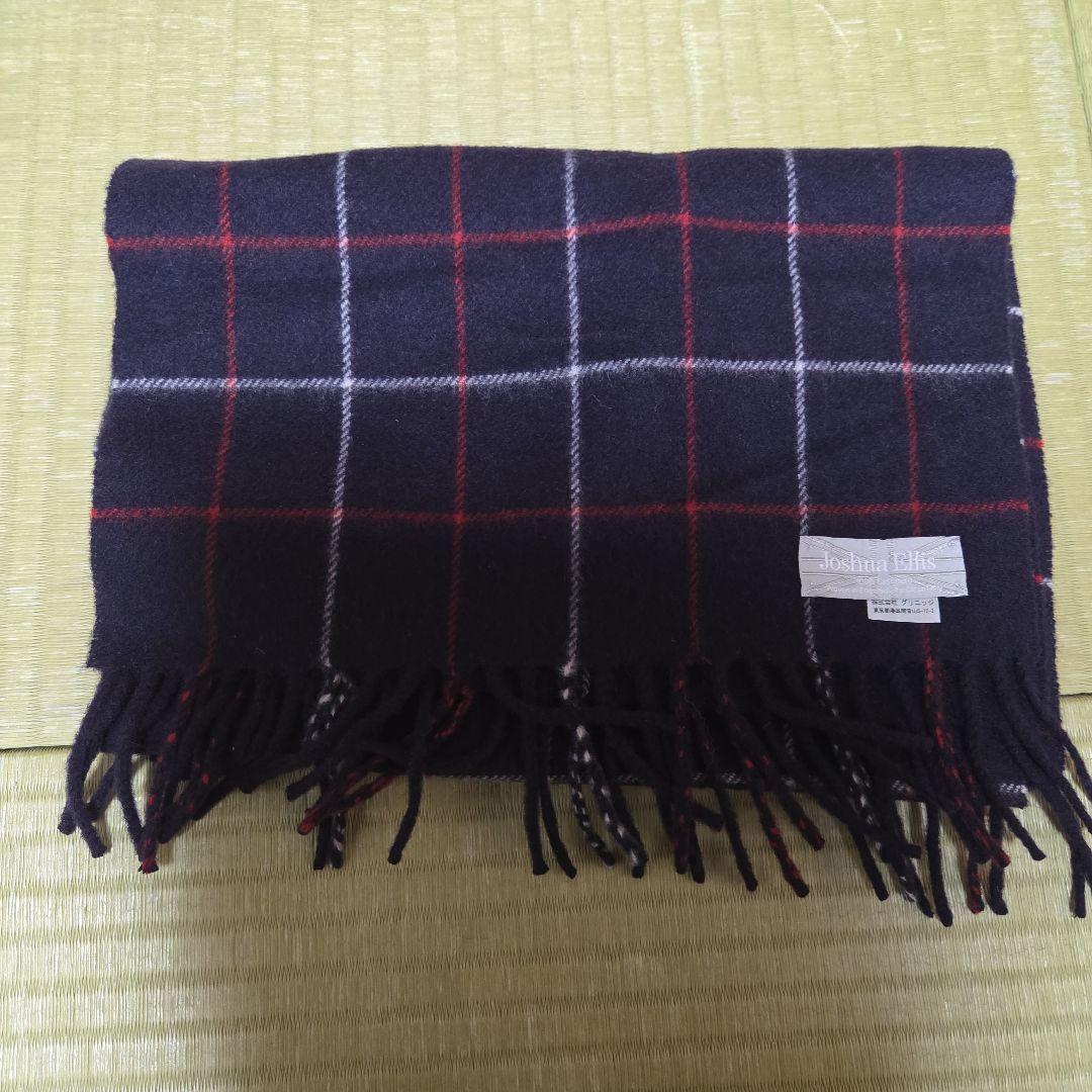 極美品 ジョシュアエリス Joshua Ellis カシミア マフラー