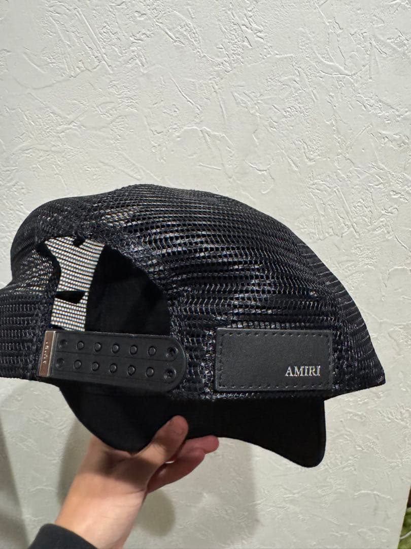 AMIRI ブラック キャップ メッシュ