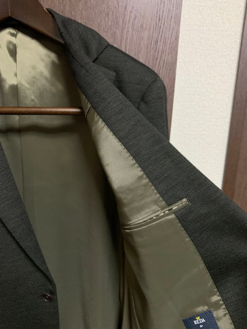 AB5ジャケット新品未使用！イタリアREDA高級服地ジャケット！オリーブ！極小訳