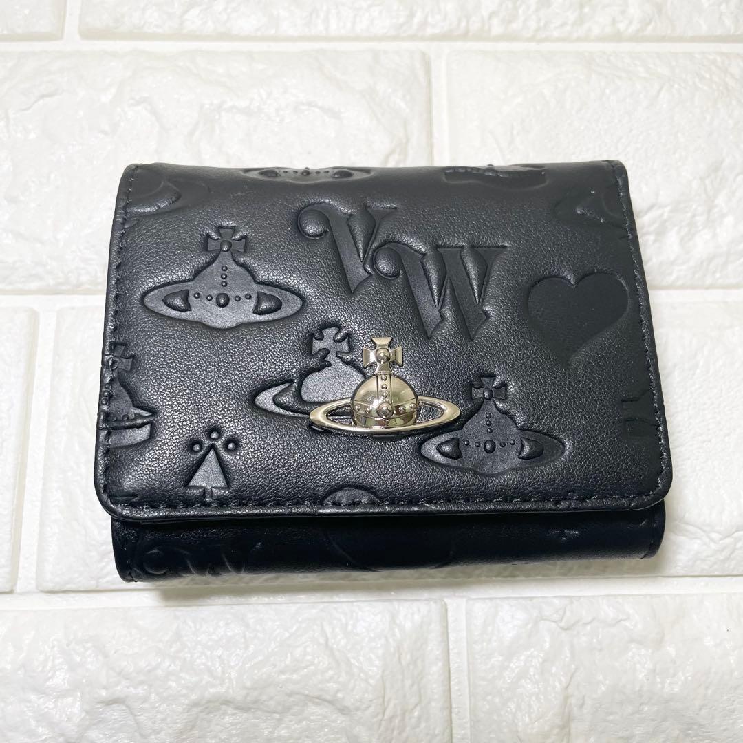 【新品・未使用】 Vivienne Westwood 三つ折り財布　ブラック