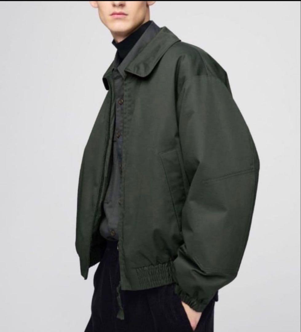 UNIQLO パフテックショートブルゾン Lサイズ オリーブ