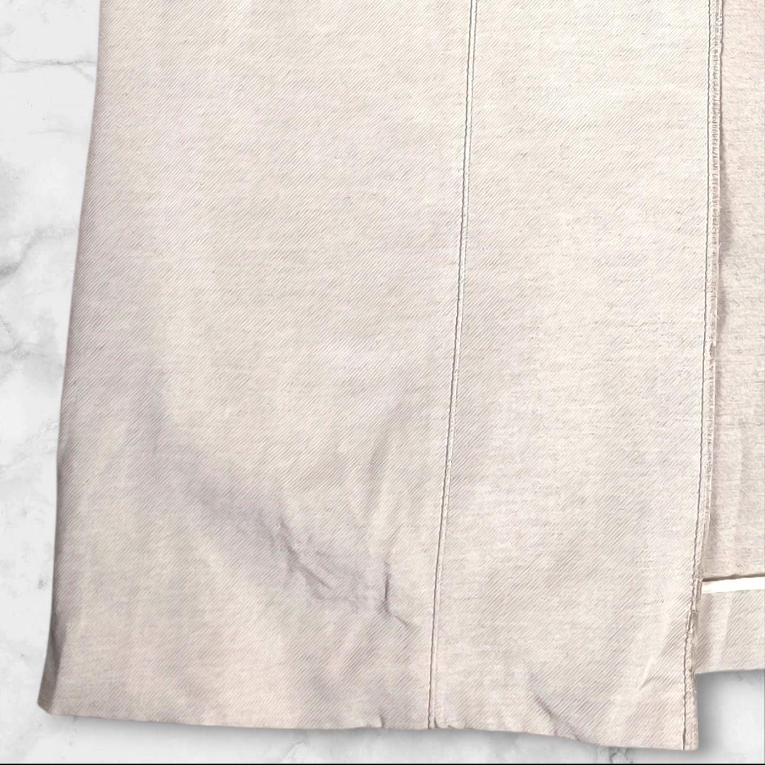 【美品】トゥモローランド ノーカラー ベルト付 ロングコート 36