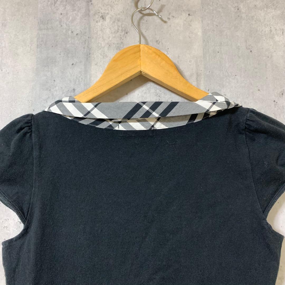 BURBERRY BLUE LABEL バーバリー　半袖カットソー　リボン
