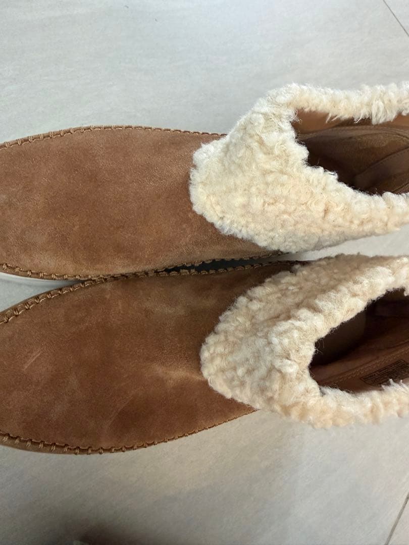 超美品　UGG ブラウン ムートンブーツ ファスナー付き