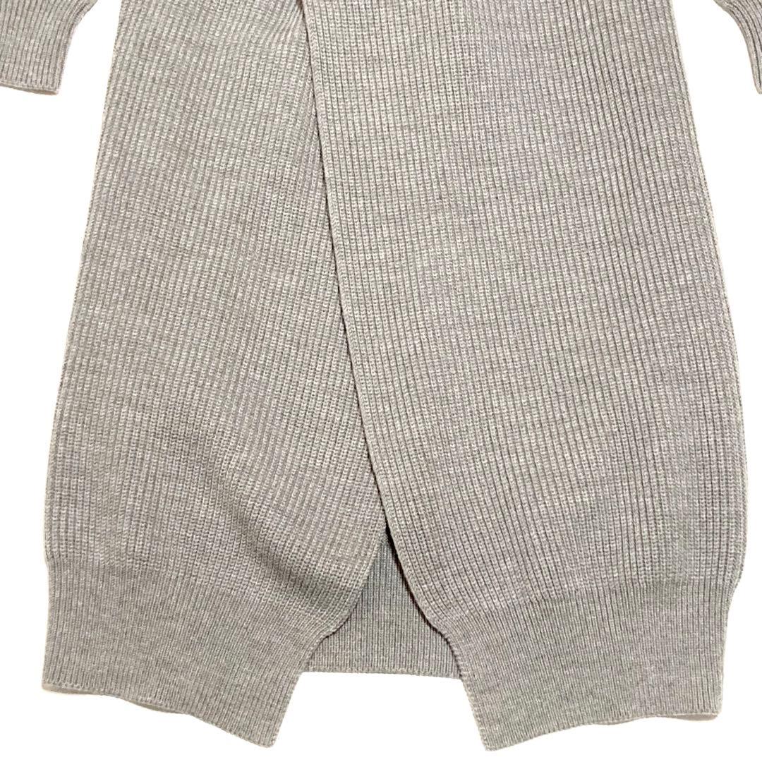 HYKE ハイク ロングカーディガン ガウン ニットコート リブ編み サイズ２