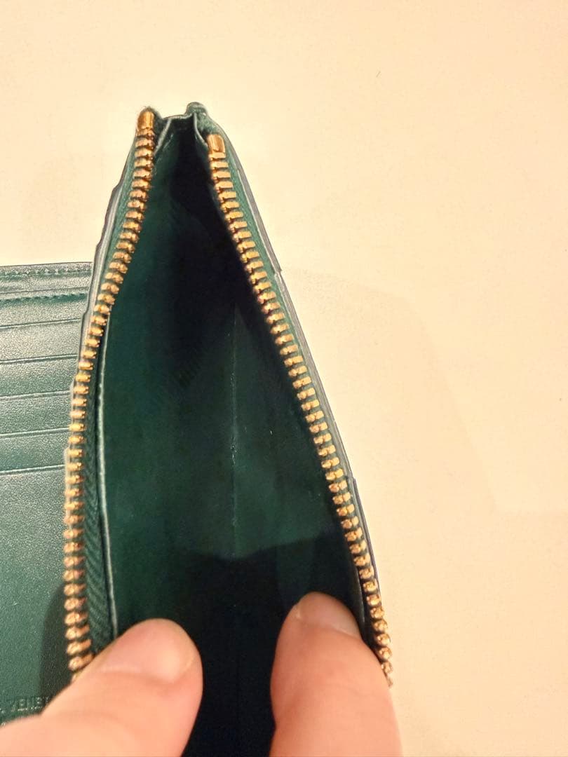【最終値下】Bottega Veneta ボッテガ ジップウォレット グリーン