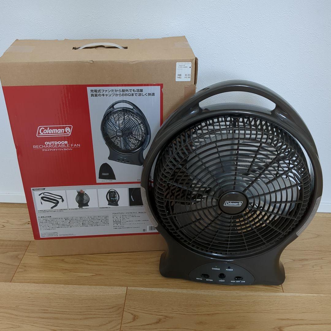 Coleman コールマン　扇風機　アウトドア リチャージャブルファン ブラウン