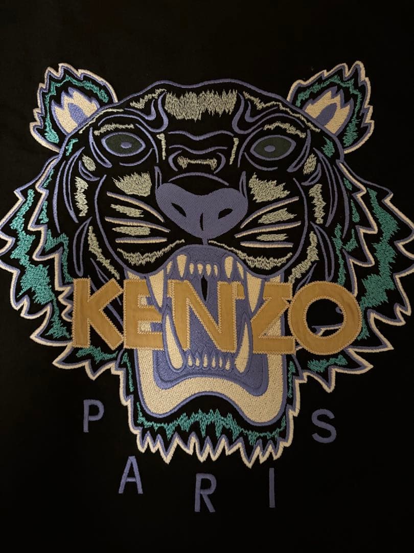 KENZO トラプリント Tシャツ M ブラック