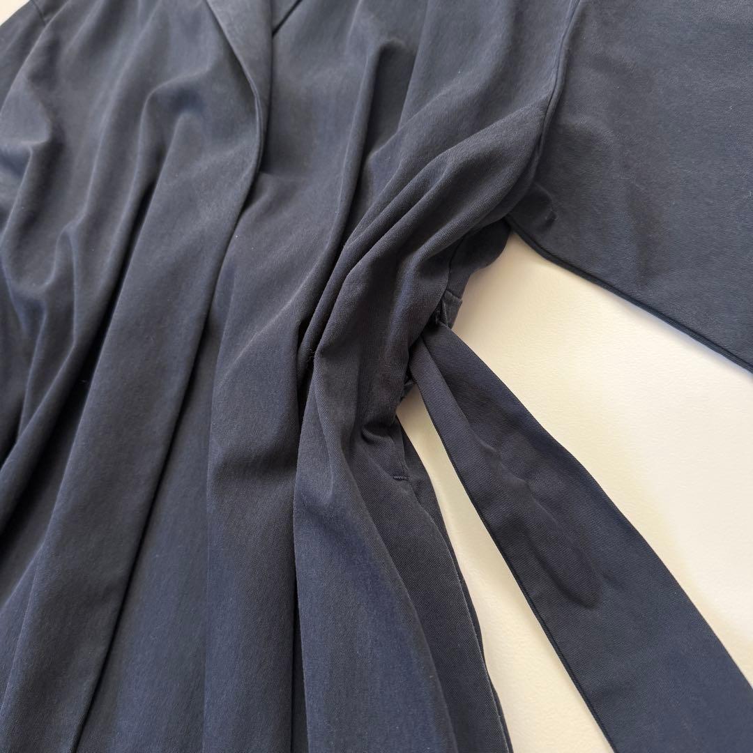 ローズティアラ スプリングコート ネイビー Aライン リボン 42 ネイビー