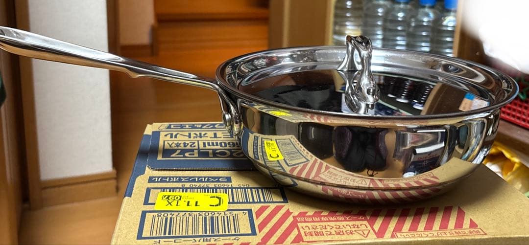 オールクラッドコッパーコア⭐️2QT⭐️IH可⭐️外径22cm強・高さ7.5cm位