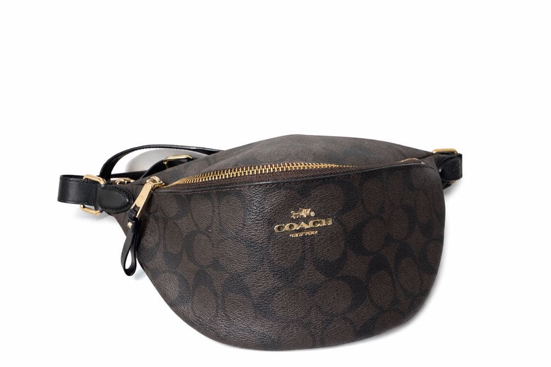 ビルス✨️COACH シグネチャー ボディバッグ ウエストポーチ ブラウン
