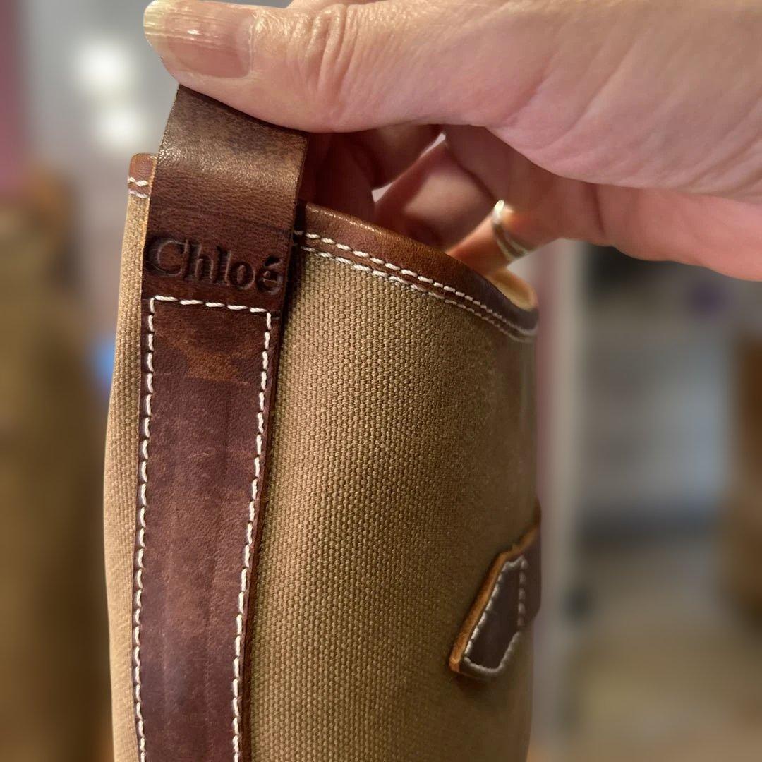 【Chloe】ブラウン・カーキ レインロングブーツ